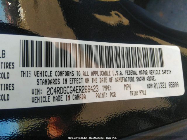2C4RDGCG4ER266423 Dodge Grand Caravan Sxt