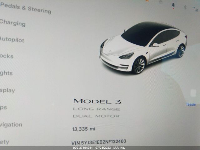 5YJ3E1EB2NF132460 Tesla Model 3 Long Range