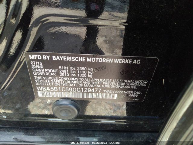 WBA5B1C59GG129477 BMW 5 Series 535i