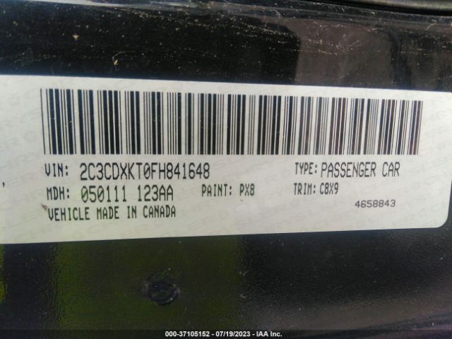 2C3CDXKT0FH841648 Dodge Charger Police
