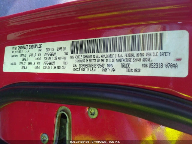1C6RR6GT6ES372042 RAM 1500 Big Horn