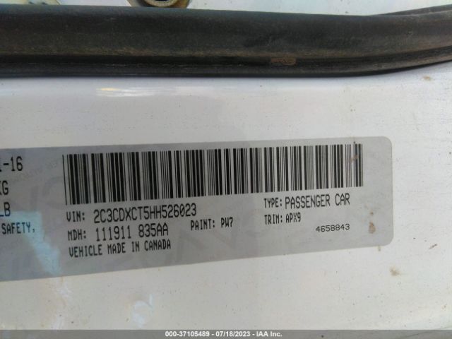 2C3CDXCT5HH526023 Dodge CHARGER R/T