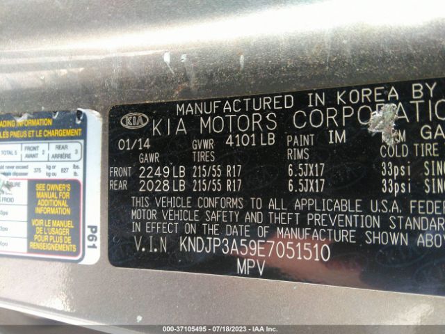 KNDJP3A59E7051510 KIA SOUL +