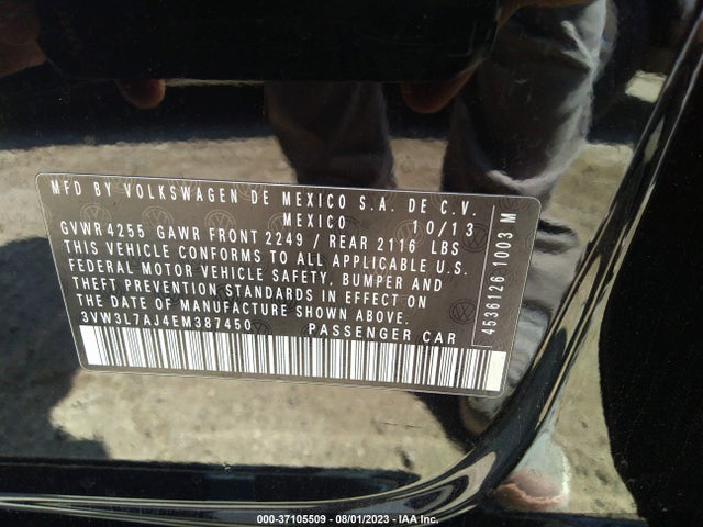 3VW3L7AJ4EM387450 Volkswagen Jetta Sedan Tdi W/premium