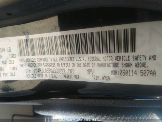 1C4PJLAS5GW336697 Jeep Cherokee Altitude