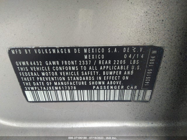 3VWPL7AJXEM617378 Volkswagen Jetta Sportwagen Tdi