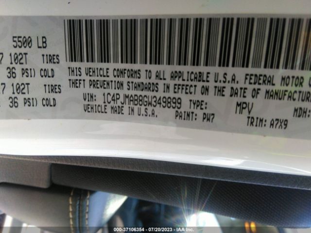 1C4PJMAB8GW349899 Jeep Cherokee Sport