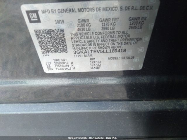 3GKALTEV5LL189418 GMC Terrain Sle