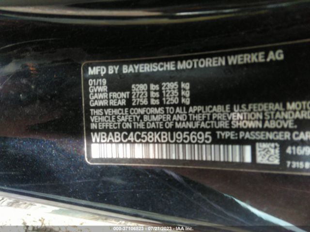 WBABC4C58KBU95695 BMW 8 Series M850i Xdrive