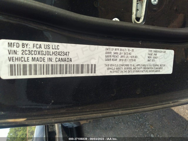 Dodge Charger Scat Pack 2020 2C3CDXGJ0LH242347 Image 14