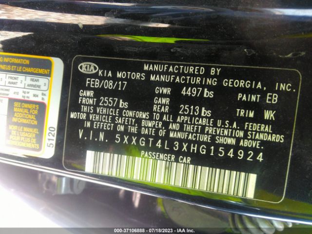 5XXGT4L3XHG154924 KIA Optima Lx