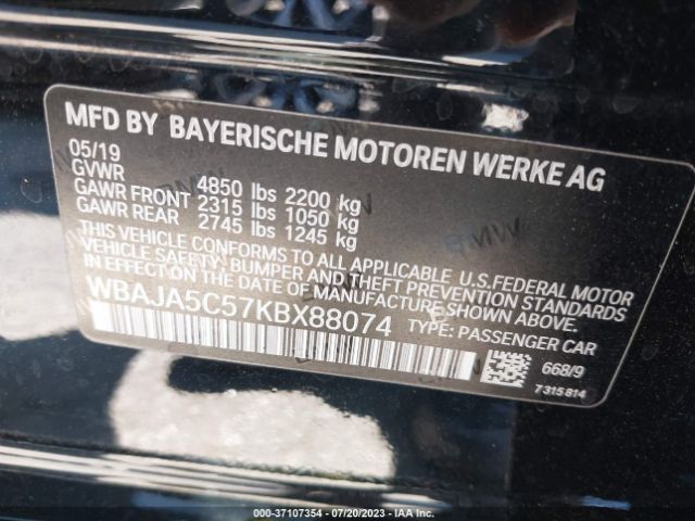 WBAJA5C57KBX88074 BMW 5 Series 530i