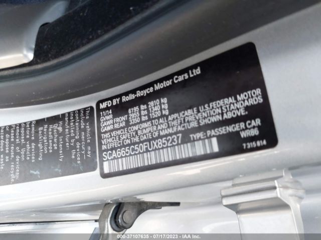 SCA665C50FUX85237 Rolls-Royce Wraith