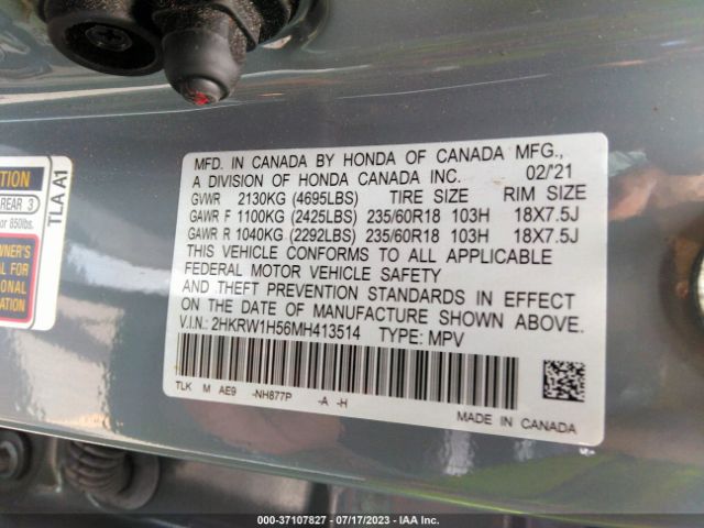 2HKRW1H56MH413514 Honda CR-V EX