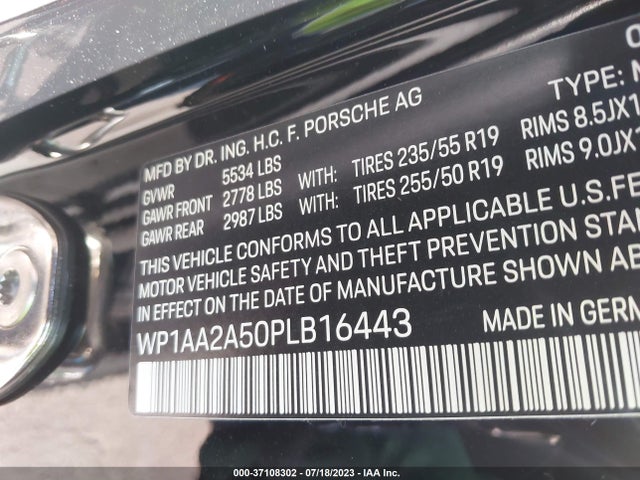 2023 PORSCHE MACAN WP1AA2A50PLB16443 Photo 8