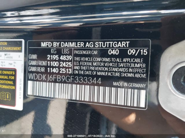 WDDKJ6FB9GF333344 Mercedes-Benz E-class E 400