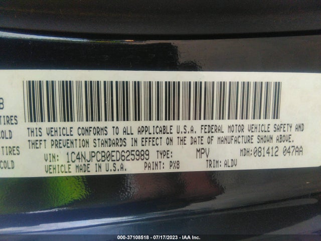 1C4NJPCB0ED625989 Jeep Patriot Limited