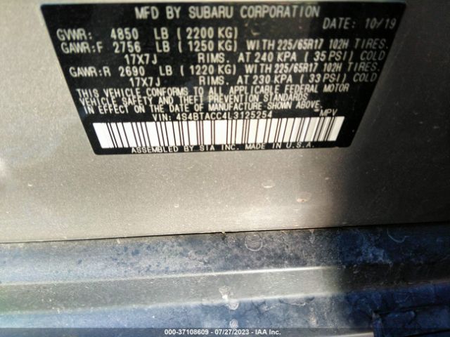 4S4BTACC4L3125254 Subaru Outback Premium