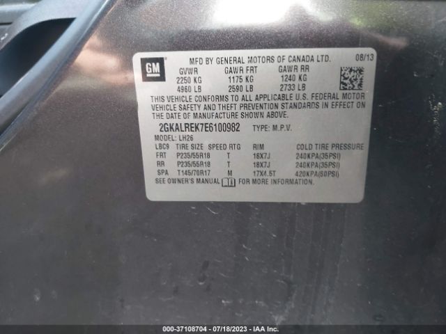 2GKALREK7E6100982 GMC Terrain Sle