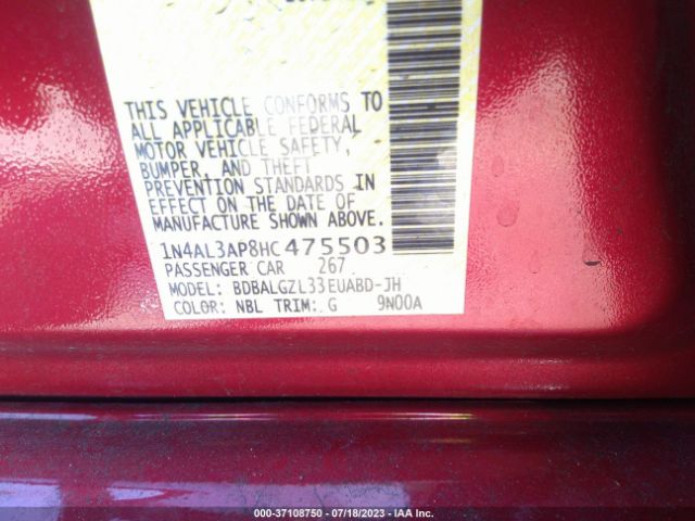 1N4AL3AP8HC475503 Nissan Altima 2.5 S
