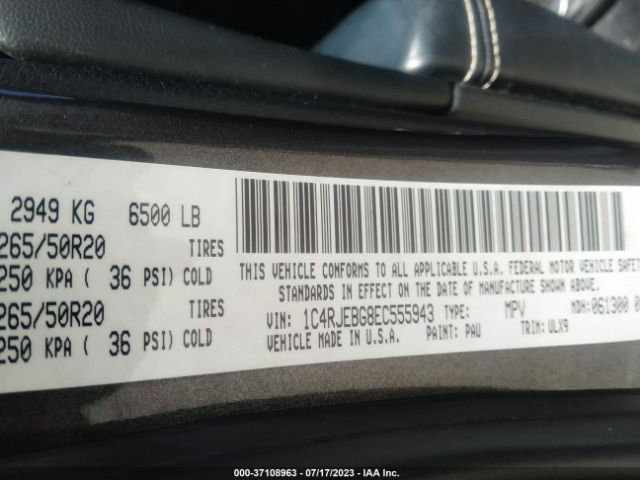 1C4RJEBG8EC555943 Jeep Grand Cherokee Limited