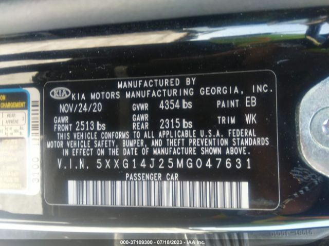 5XXG14J25MG047631 KIA K5 LXS