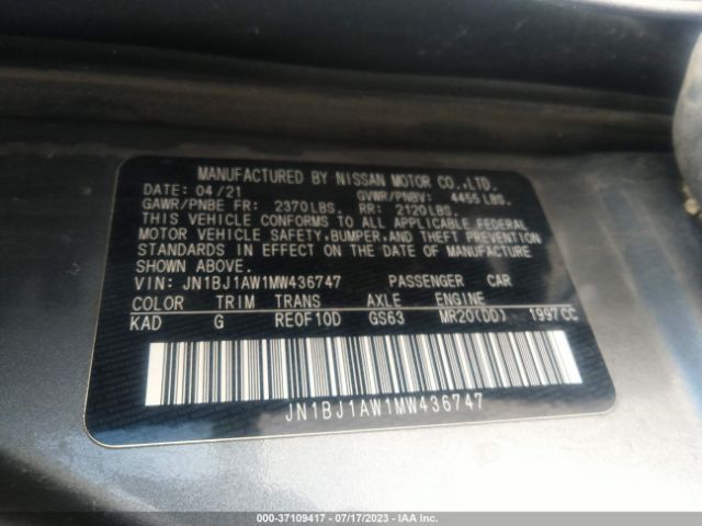 JN1BJ1AW1MW436747 Nissan Rogue Sport S