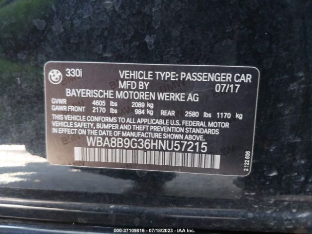 WBA8B9G36HNU57215 BMW 3 Series 330i