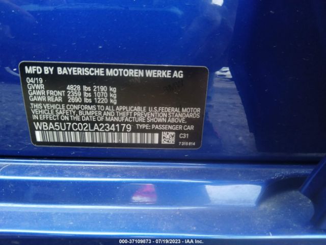WBA5U7C02LA234179 BMW 3 Series M340i