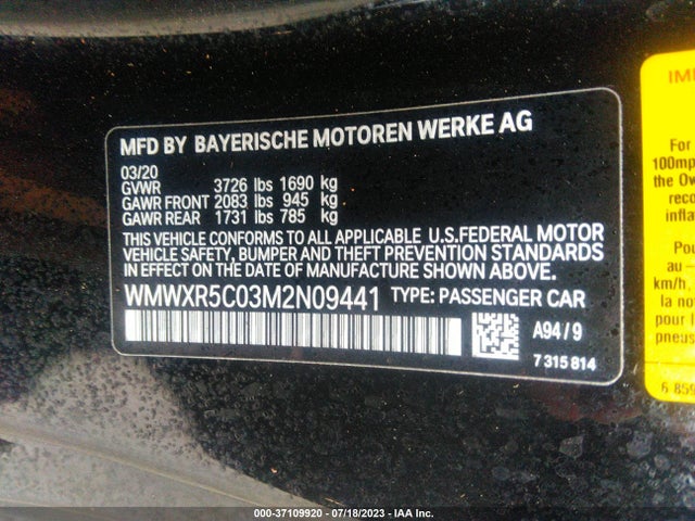 WMWXR5C03M2N09441 Mini Hardtop 2 Door Cooper S