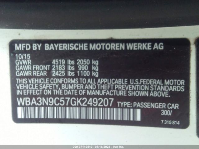 WBA3N9C57GK249207 BMW 4 Series 428i Xdrive