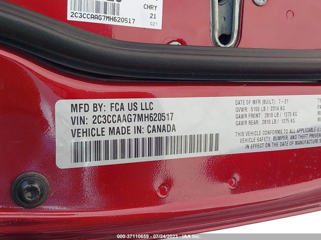2C3CCAAG7MH620517 Chrysler 300 Touring