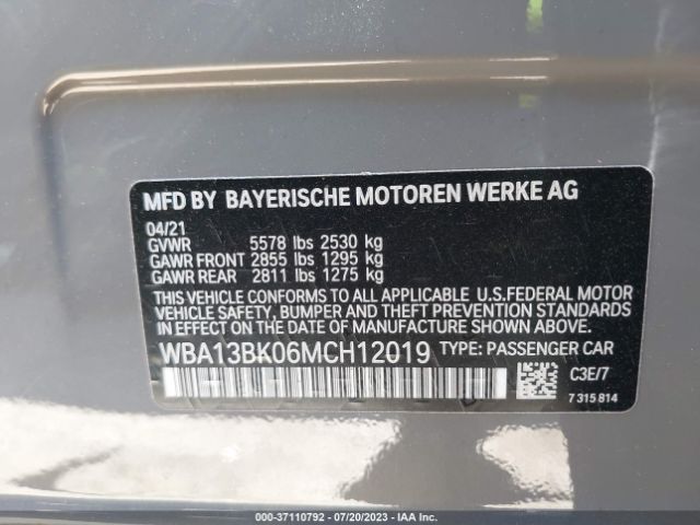WBA13BK06MCH12019 BMW 5 Series M550i Xdrive