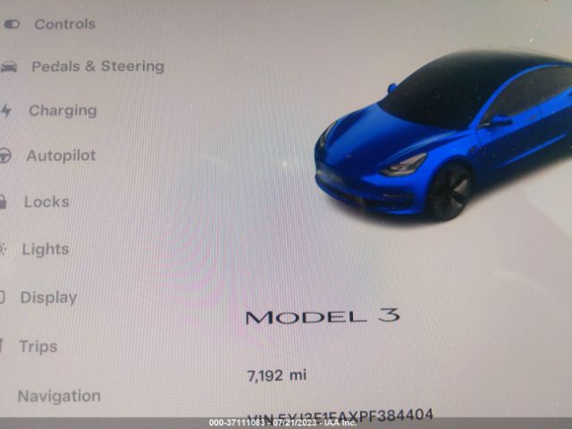 5YJ3E1EAXPF384404 Tesla MODEL 3