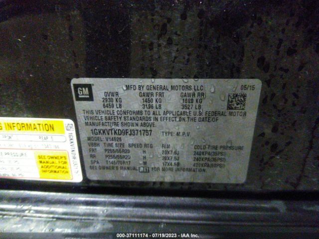 1GKKVTKD9FJ371757 GMC Acadia Denali