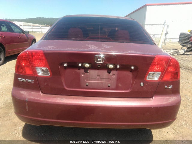 2003 HONDA CIVIC LX VIN: JHMES16563S000083