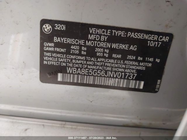 WBA8E5G56JNV01737 BMW 320i Xdrive