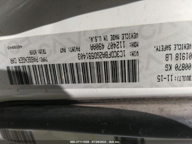 1C3CDFBA2GD591403 Dodge DART SXT