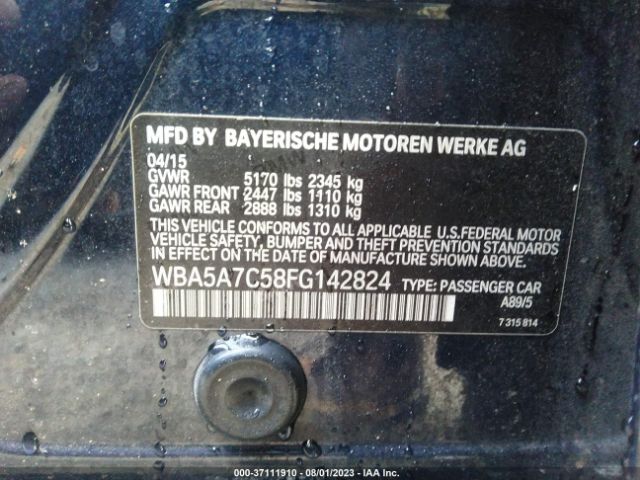 WBA5A7C58FG142824 BMW 5 Series 528i Xdrive