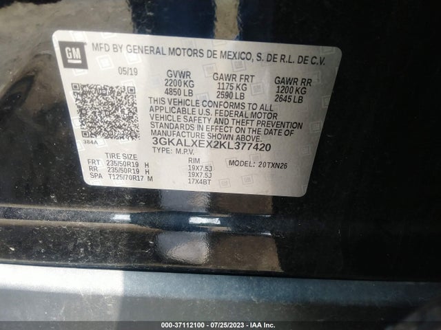 3GKALXEX2KL377420 GMC Terrain Denali