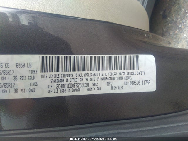 2C4RC1CG0FR755838 Chrysler Town & Country Touring-l
