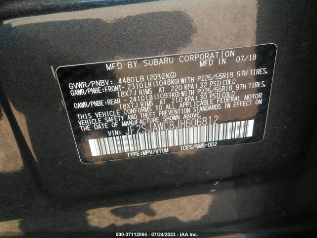 JF2SJAWC8JH606812 Subaru Forester Touring
