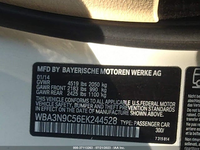 WBA3N9C56EK244528 BMW 4 Series 428i Xdrive
