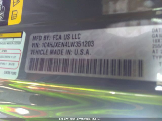 2020 JEEP WRANGLER UNLIMITED 1C4HJXEN4LW351203 Photo 8