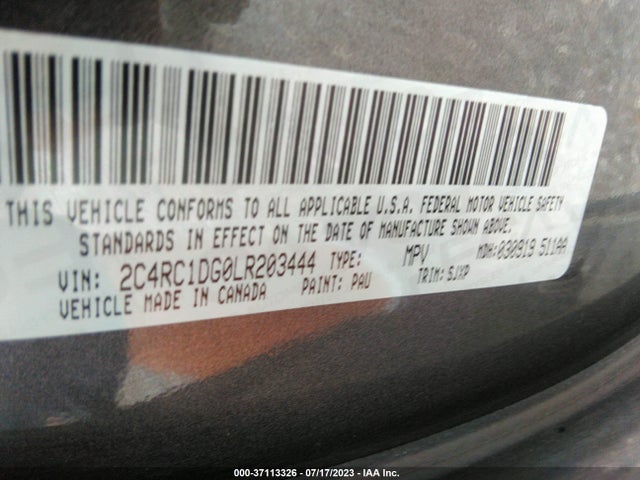 2C4RC1DG0LR203444 Chrysler Voyager Lxi