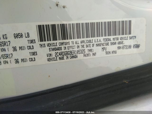 2C4RDGBG9ER105325 Dodge Grand Caravan American Value Pkg