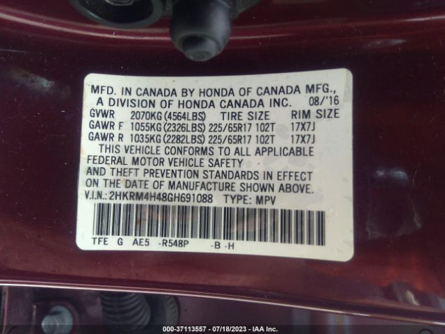 2HKRM4H48GH691088 Honda CR-V SE