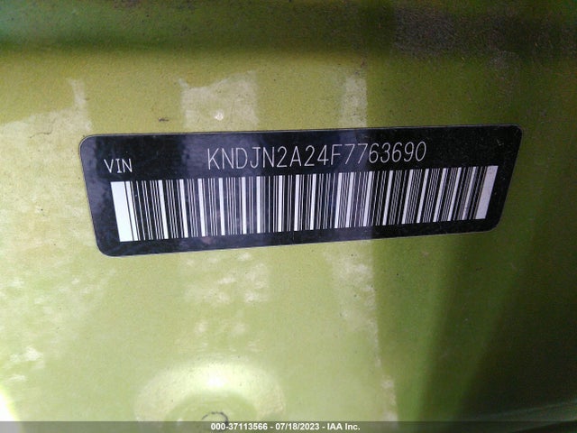 KIA Soul Base 2015 KNDJN2A24F7763690 Image 9