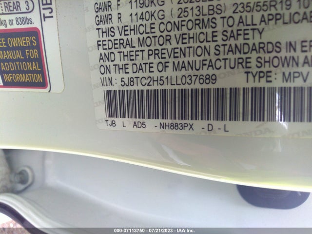 Acura Rdx Technology Package 2020 5J8TC2H51LL037689 Image 9