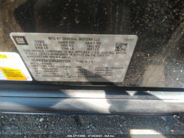 1GKKVSKD3HJ291139 GMC Acadia Limited Limited